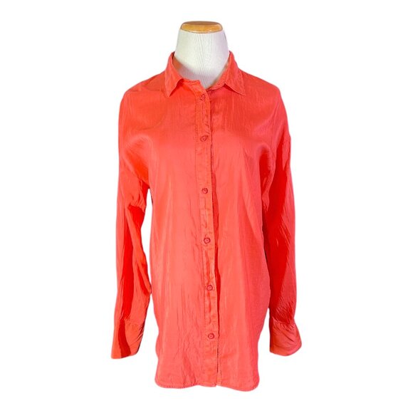 Forte Forte Shirt Size 1 (S) Pink Semi-sheer Long Sleeve Shirt Button-Up - Picture 1 of 13